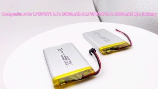 604070 3.7v 2000mAh VS 804070 3.7v 3000mAh লিপো ব্যাটারি কোষ