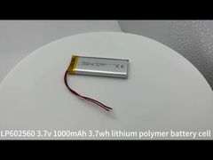 602560 3.7v 1000mAh 3.7wh লিথিয়াম পলিমার ব্যাটারি সেল