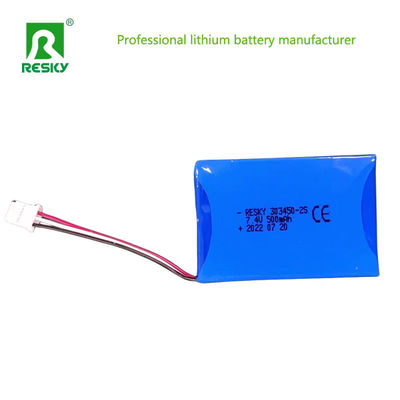 কেনা 303450 লি পলিমার ব্যাটারি প্যাক 7.4V 500mAh জরুরী আলো জন্য online manufacture