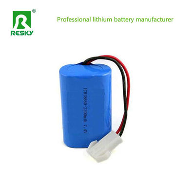 কেনা 16W লিথিয়াম-আয়ন ব্যাটারি প্যাক 18650 7.4V 2s1p 2200mAh রিচার্জযোগ্য লিথিয়াম ব্যাটারি online manufacture