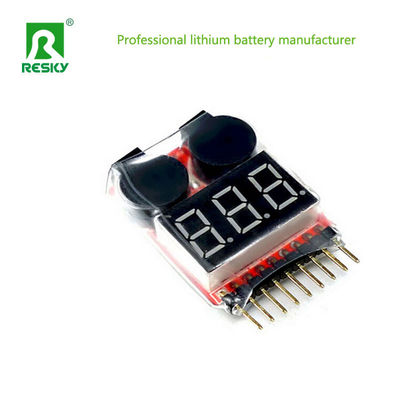 কেনা RC 2s-8s Lipo / Li-ion / LiFePO4 ব্যাটারি ভোল্টেজ পরীক্ষক নিম্ন ভোল্টেজ বাজার online manufacture