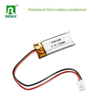 কেনা পাওয়ার লিপো ব্যাটারি 401230 3.7v 105mAh রিচার্জযোগ্য লিথিয়াম আয়ন পলিমার ব্যাটারি স্মার্ট ঘড়ির জন্য online manufacture