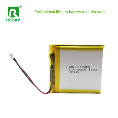 কেনা লিথিয়াম আয়ন সেল 105556 3.7v 4000mAh 14.8wh রিচার্জযোগ্য লিথিয়াম আয়ন পলিমার ব্যাটারি online manufacture