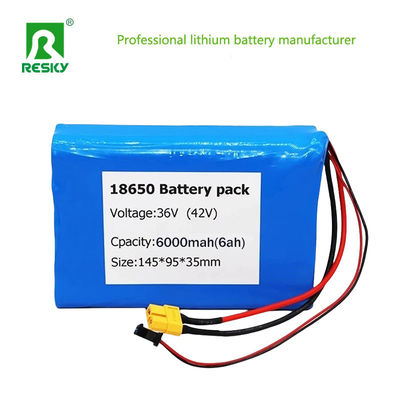কেনা বৈদ্যুতিক স্কুটার ব্যাটারি প্যাক 36V 6Ah 10s3p রিচার্জেবল 18650 লি-আয়ন ব্যাটারি অনলাইনে উৎপাদন