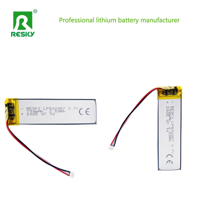 কেনা পাওয়ার লিথিয়াম ব্যাটারি 502065 3.7V 700mAh রিচার্জযোগ্য ব্যাটারি সেল স্মার্ট ঘড়ির জন্য অনলাইনে উৎপাদন