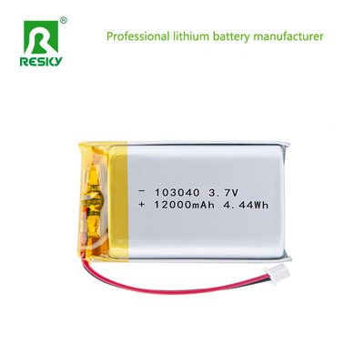 কেনা লিপো ব্যাটারি সেল 103040 3.7v 1200mAh 4.44wh সৌন্দর্য যন্ত্রের জন্য রিচার্জেবল পাওয়ার ব্যাটারি অনলাইনে উৎপাদন