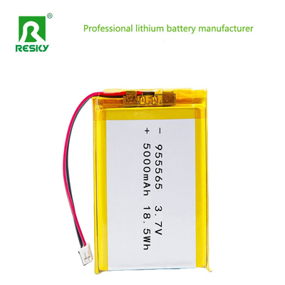 কেনা লিথিয়াম সেল LP955565 3.7V 5000mAh 18.5wh সোলার লিথিয়াম পলিমার ব্যাটারি পোর্টেবল ম্যাসাজারের জন্য অনলাইনে উৎপাদন