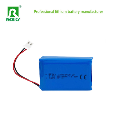 কেনা LP803450 2P 3.7V 3000mAh 11.1wh GPS ট্র্যাকারের জন্য রিচার্জযোগ্য লিথিয়াম পলিমার ব্যাটারি প্যাক অনলাইনে উৎপাদন