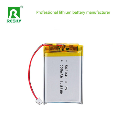 কেনা লিথিয়াম পলিমার ব্যাটারি সেল 503040 600mAh 3.7V 7.4V 2.22wh পোর্টেবল সৌন্দর্য ডিভাইসের জন্য অনলাইনে উৎপাদন