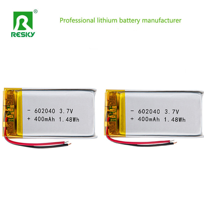 কেনা সৌর লিথিয়াম পলিমার ব্যাটারি সেল 602040 450mAh 3.7V রিচার্জেবল লিপো ব্যাটারি প্যাক অনলাইনে উৎপাদন