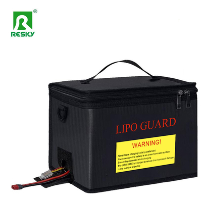 কেনা Black silver Waterproof Fireproof Explosion Proof RC Lipo Safe Bag 215X145X165mm For Safe Charging অনলাইনে উৎপাদন