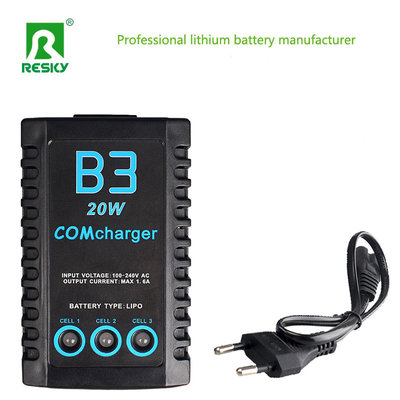 কেনা B3 20W ব্যালেন্স রিচার্জযোগ্য লিপো ব্যাটারি চার্জার 2s 3s 7.4V 11.1V RC গাড়ি বিমান ব্যাটারি অনলাইনে উৎপাদন