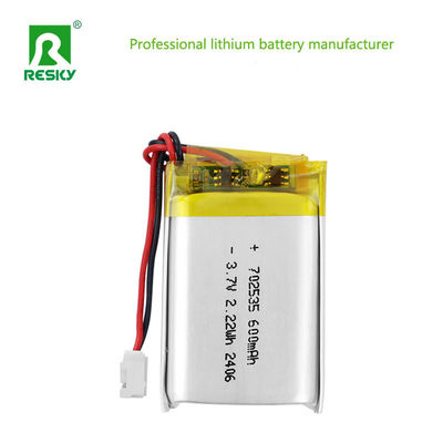 কেনা সৌর লিপো ব্যাটারি সেল LP702535 3.7V 600mAh 2.22wh স্পিকার জন্য রিচার্জযোগ্য লিথিয়াম ব্যাটারি অনলাইনে উৎপাদন