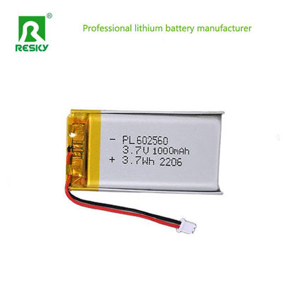 কেনা পাওয়ার লিপো ব্যাটারি LP602560 3.7v 4.2v 1000mAh 3.7wh লিথিয়াম পলিমার ব্যাটারি স্মার্ট লক জন্য অনলাইনে উৎপাদন