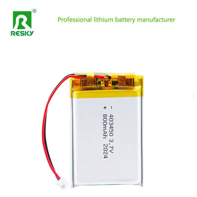 কেনা রিচার্জেবল লিথিয়াম সেল 3.7V 403450 800mAh লিপো লি-পলিমার ব্যাটারি সেল অডিওভিজ্যুয়াল ডিভাইসের জন্য অনলাইনে উৎপাদন