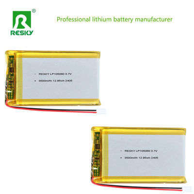 কেনা Lithium Ion Battery Cell LP105060 3.7V 3500mAh 12.95wh Solar Rechargeable Lip Battery Pack অনলাইনে উৎপাদন