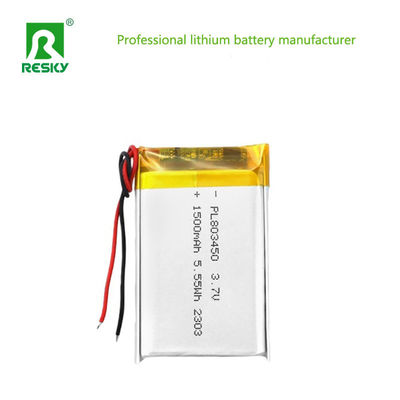 কেনা Flat Power Lithium Battery Cell 803450 3.7v 1500mAh 5.55wh Rechargeable Lipo Polymer Battery Pack অনলাইনে উৎপাদন