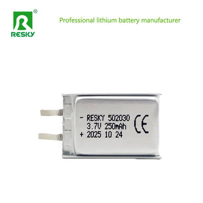 কেনা Rechargeable Lifepo4 Battery Cell 502030 3.7v 250mAh 0.925wh Power Lithium Ion Polymer Battery অনলাইনে উৎপাদন