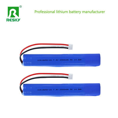 কেনা Power Batteries 18650 2S1P 7.4V 2000mAh 2600mAh 5C Lithium Ion Battery Pack  With MSDS/UN38.3 অনলাইনে উৎপাদন