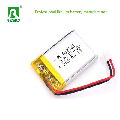 স্কয়ার লিথিয়াম পলিমার ব্যাটারি সেল 602535 3.7V 4.2V 400mAh স্মার্ট ওয়াচের জন্য