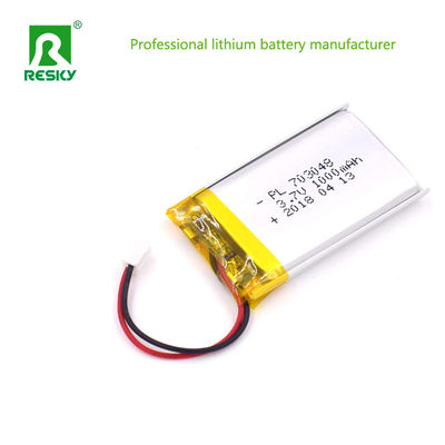 সোলার লিথিয়াম পলিমার ব্যাটারি সেল 703048 1000mAh 3.7V