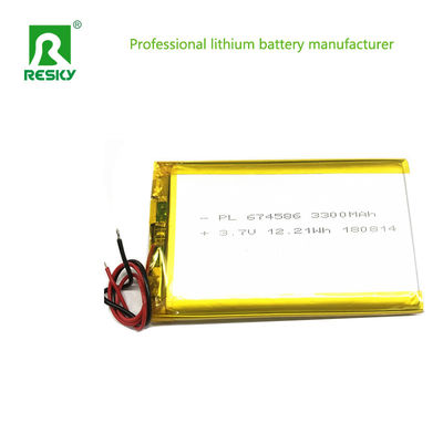 পোর্টেবল লিথিয়াম পলিমার ব্যাটারি সেল 104060 3000mAh 3.7V 4.2V লিপো ব্যাটারি