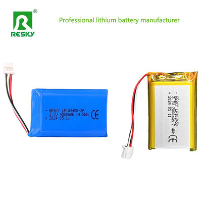 2s লিথিয়াম পলিমার ব্যাটারি প্যাক 103450 7.4v 2000mAh 14.8wh লিথিয়াম আয়ন ব্যাটারি