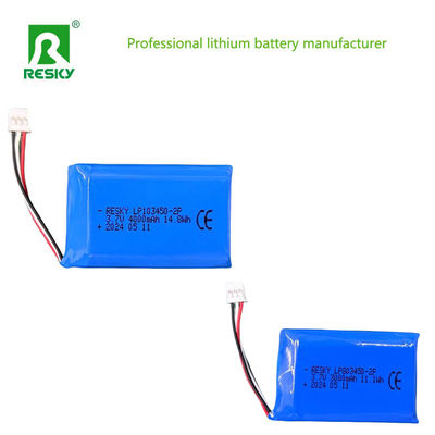 ফ্ল্যাট লিথিয়াম পলিমার ব্যাটারি সেল 803450 2p 3.7V 1500mAh 3000mAh পাওয়ার ব্যাটারি