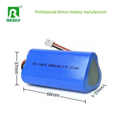রিচার্জেবল লিথিয়াম-আয়ন ব্যাটারি প্যাক 11.1V 3s 18650 2200mAh বাইসাইকেল লাইটের জন্য