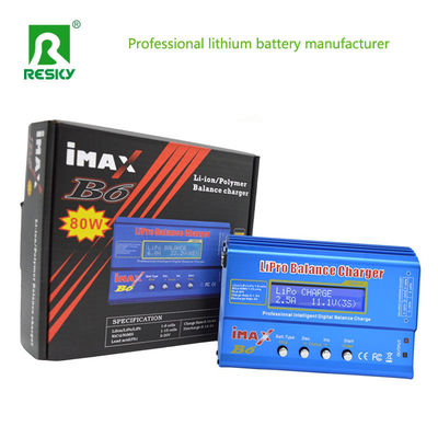 Imaxb6 RC লিপো ব্যালেন্স চার্জার 80W 1-6A জন্য 2-6s লিথিয়াম পলিমার ব্যাটারি প্যাক