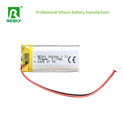 রিচার্জযোগ্য লি-পলিমার ব্যাটারি 102040 902040 3.7V 800mAh 850mAh লিথিয়াম ব্যাটারি সেল