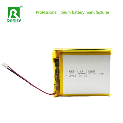 লিথিয়াম পলিমার ব্যাটারি প্যাক 105556 3.7v 7.4V 4000mAh 14.8wh 29.6wh রিচার্জেবল লিপো ব্যাটারি সেল